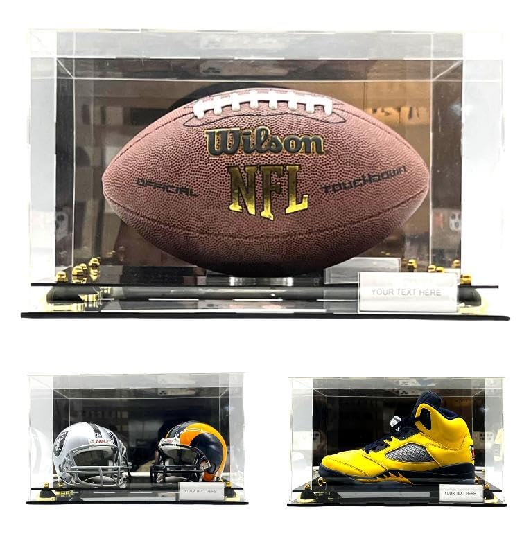 Football shoe case with gold and silver risers - view 1