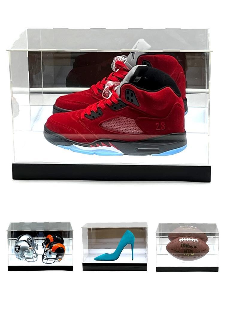LED shoe and football display case - view 1