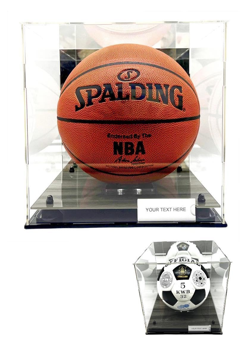 Basketball and soccer case with gray wood risers - view 1