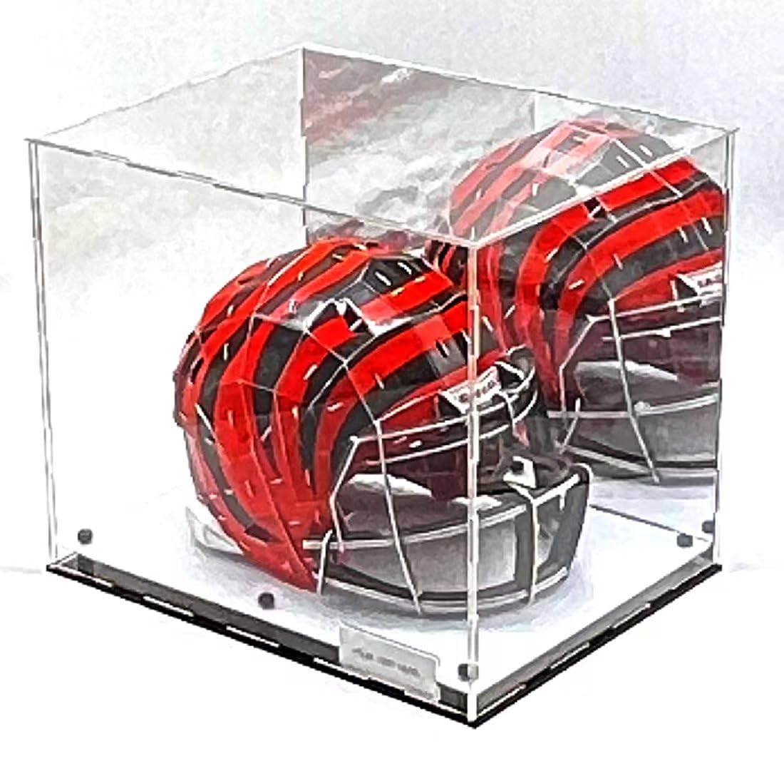 Football helmet case with white marble risers - view 1